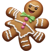 Pastel gingerbread man sticker