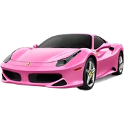 pink ferrari sticker