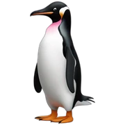 Pingüino rosado sticker