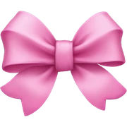 Pink bow sticker