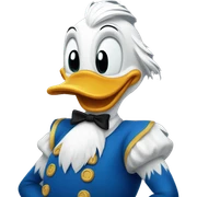 Donald duck sticker