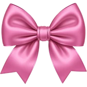 Pink bow sticker