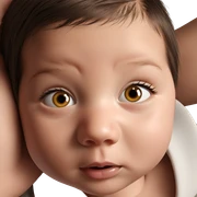 realistic close-up portrait of girl sticker