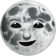 Moon sticker