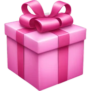 Pink present sticker