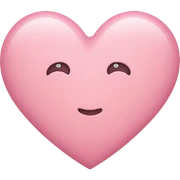 Light pink heart sticker