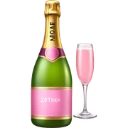 Pink champagne  sticker