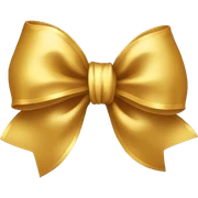 Golden bow sticker