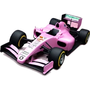 Pink f1 car sticker