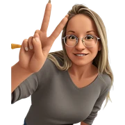 smiling girl with glasses indoors sticker
