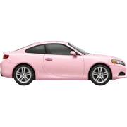 light pink car sticker