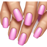 Pink nails sticker