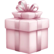 Light pink Christmas gifts under a white Christmas tree  sticker