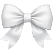 white bow sticker