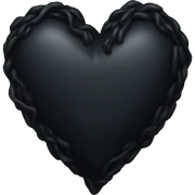 Black heart sticker