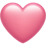 Pink heart cute sticker
