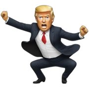 Trump qui dance sticker