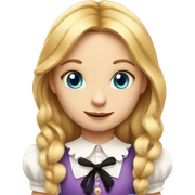 Alice in Wonderland and Cat sticker