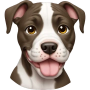 Pitbull puppy sticker