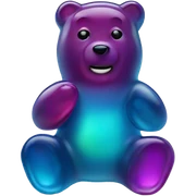 Gummy bear sticker