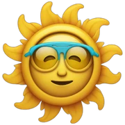 hippie sun sticker