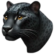 Black jaguar sticker