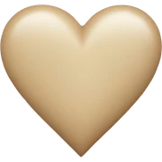 Beige Heart  sticker
