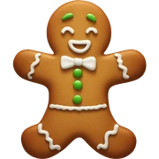 Gingerbread cookie sticker