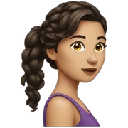 brunette sticker