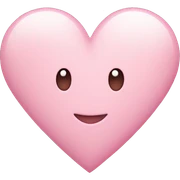 Light pink heart  sticker