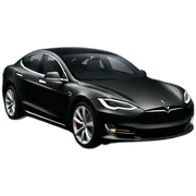 black tesla sticker