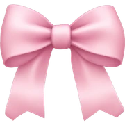 Light pink bow sticker