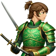 Emerald Samurai sticker