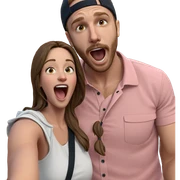playful outdoor selfie moment sticker