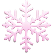 pastel pink snowflake  sticker