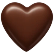chocolate heart sticker