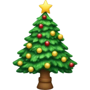 Christmas tree sticker