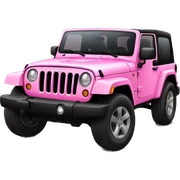 Pink girly modern jeep sticker