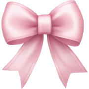light pink ribbon bow sticker