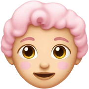 baby pink heart  sticker