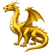 gold dragon sticker