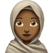 Girl with blanket on head sticker
