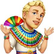 Joyful Reveler sticker