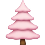 Light pink Christmas tree sticker