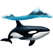 killer whale sticker