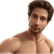 focused male portrait indoors sticker
