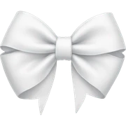 white bow sticker