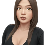 girl with brown hair portrait sticker