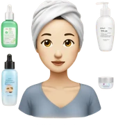 asian skincare routine sticker