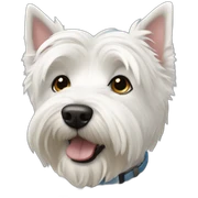Westie dog sticker